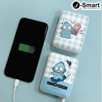 Sanrio授權-10000mAh快充PowerBank-格紋系列~HANGYODON 水怪