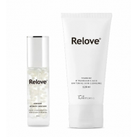 【私密潔淨美白套裝】台灣Relove私密潔淨凝露120ml+美白賦活晶球凝露30ml
